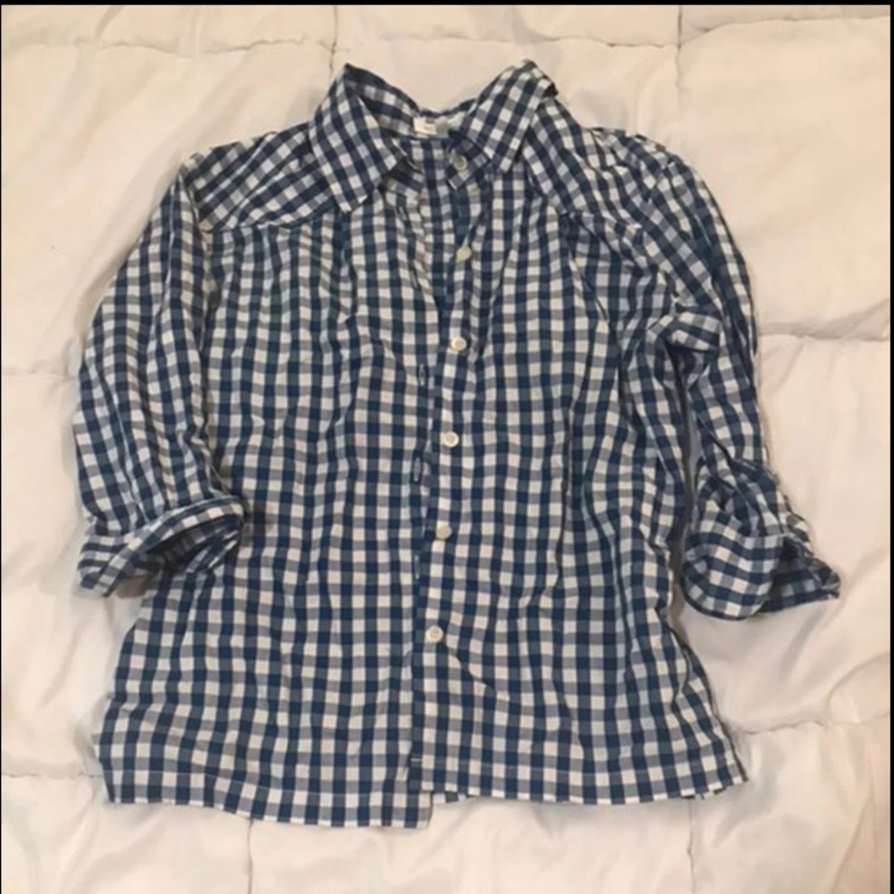 Kookaï Button Up | Blue Button Down Shirt | Size M (KOOKAI)